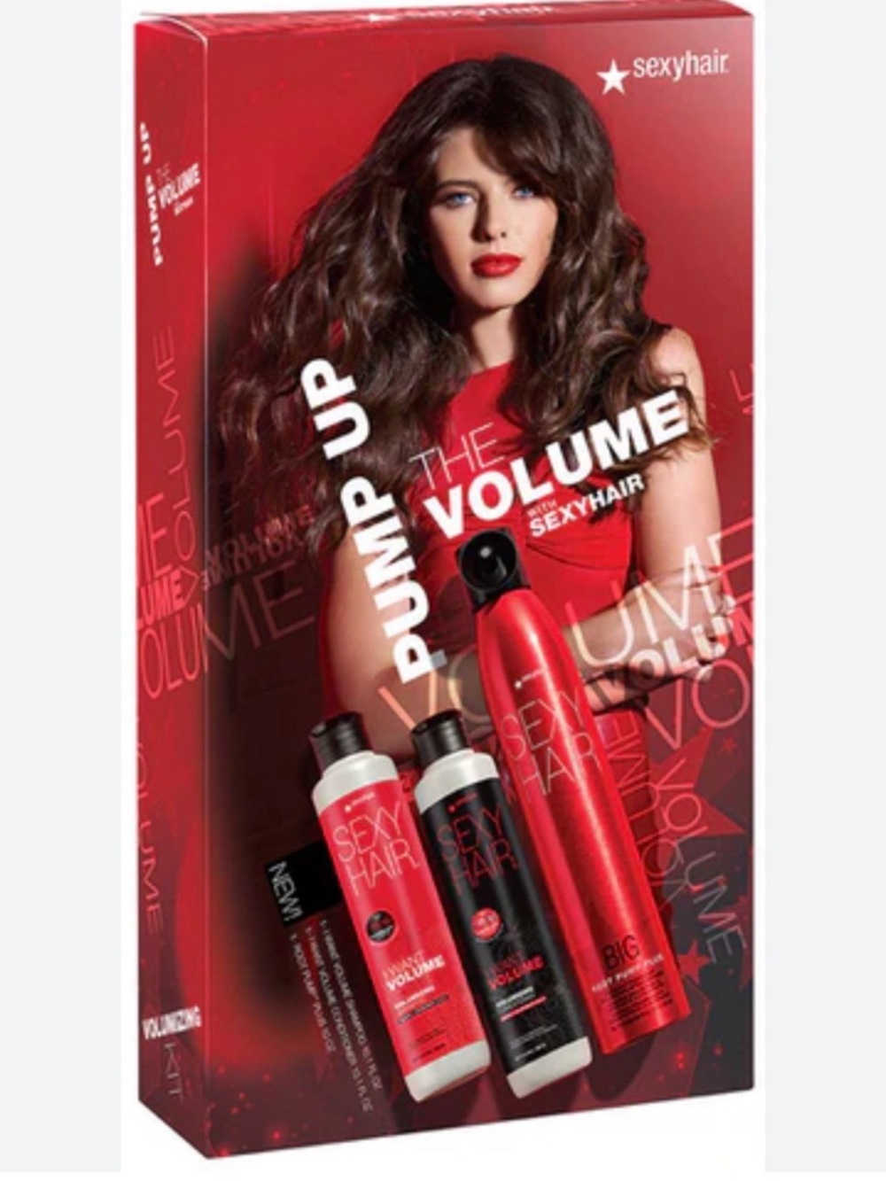 Sexy Hair The Volume Trio Pump Up Volume Shampoo Conditioner Root Pump Lift